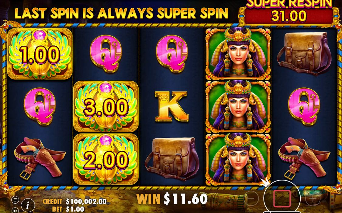 Free spins: Money Symbols samlas i Super Respin-potten